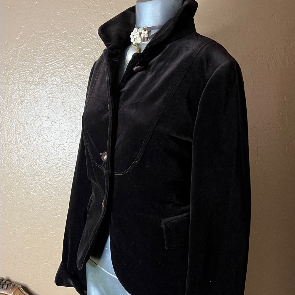 J. Crew Black Velvet Women's Blazer. SZ S - Picture 2 of 6